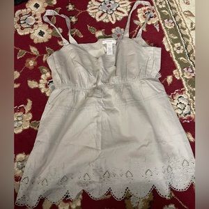 JCrew Size 2 Lined Summer Lace Scallop Edge Top